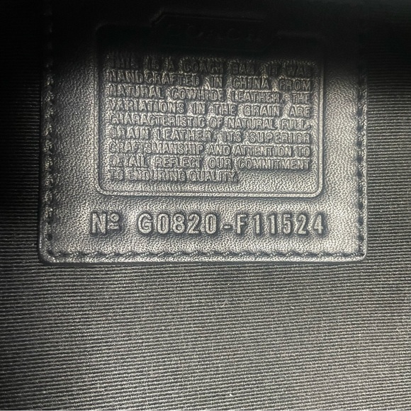 Vintage Coach Black Leather Tote Excellent, classy, LIKE NEW VERY WELL CARED FOR - Picture 11 of 17